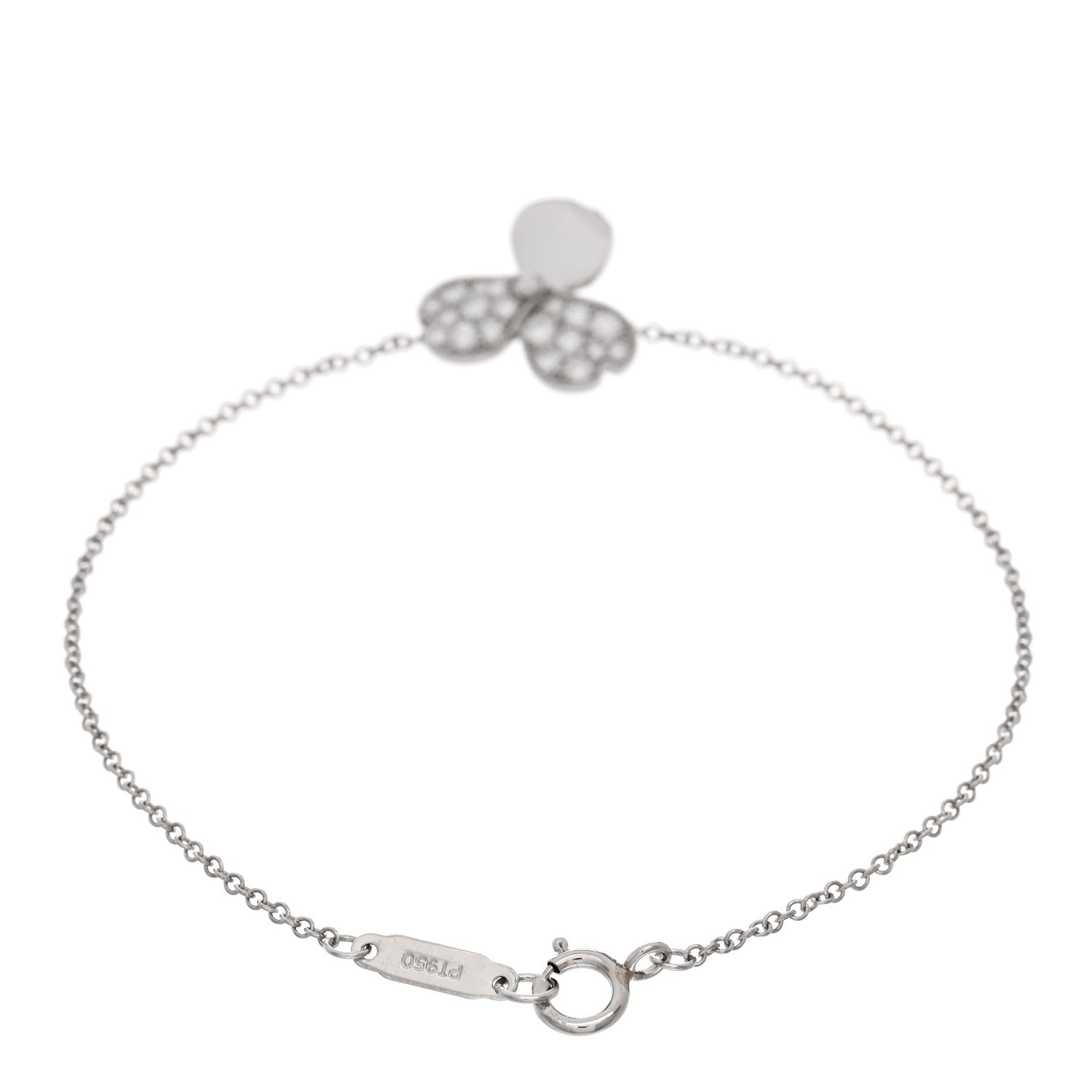 Tiffany Platinum Diamond Paper Flowers Bracelet 2 of 3