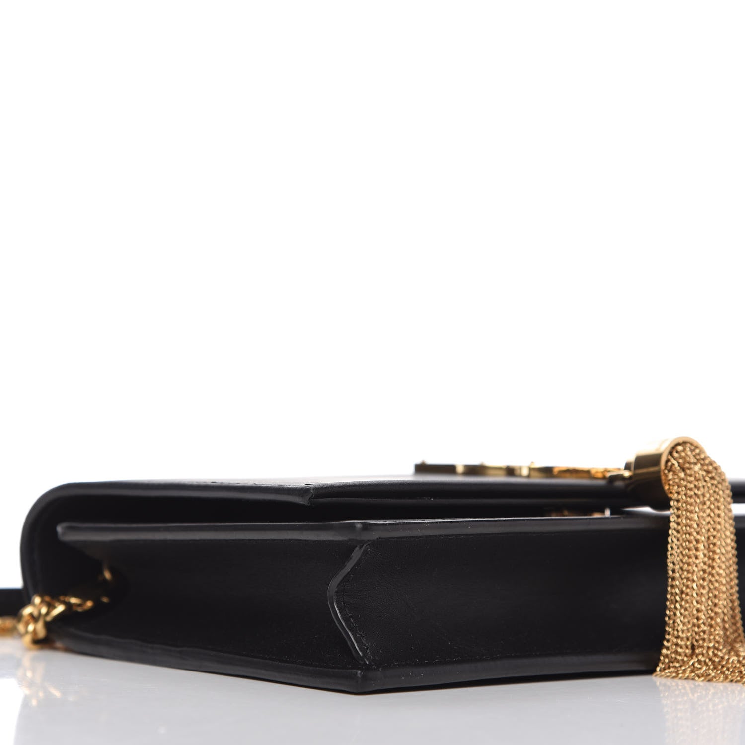 Saint Laurent Smooth Calfskin Classic Monogram Kate Tassel Chain Wallet Black 6 of 10