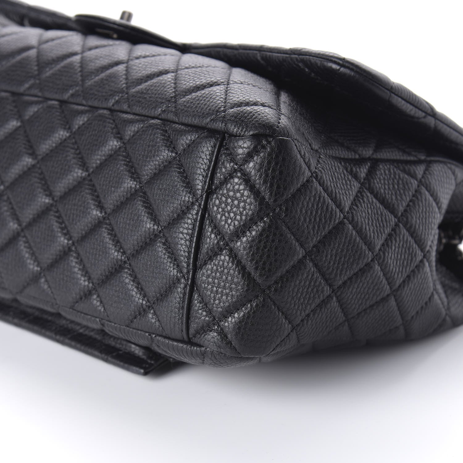 Chanel Calfskin Quilted Small XXL Travel Flap Bag Black 7 of 10