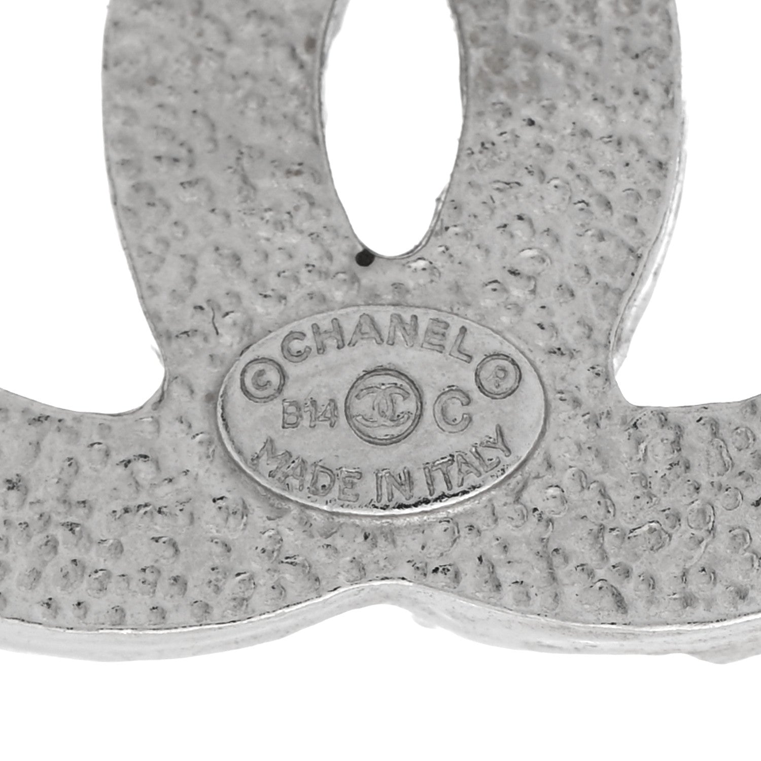 Chanel Baguette Crystal CC Earrings Silver 4 of 5