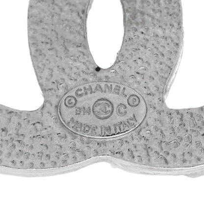 Chanel Baguette Crystal CC Earrings Silver 4 of 5