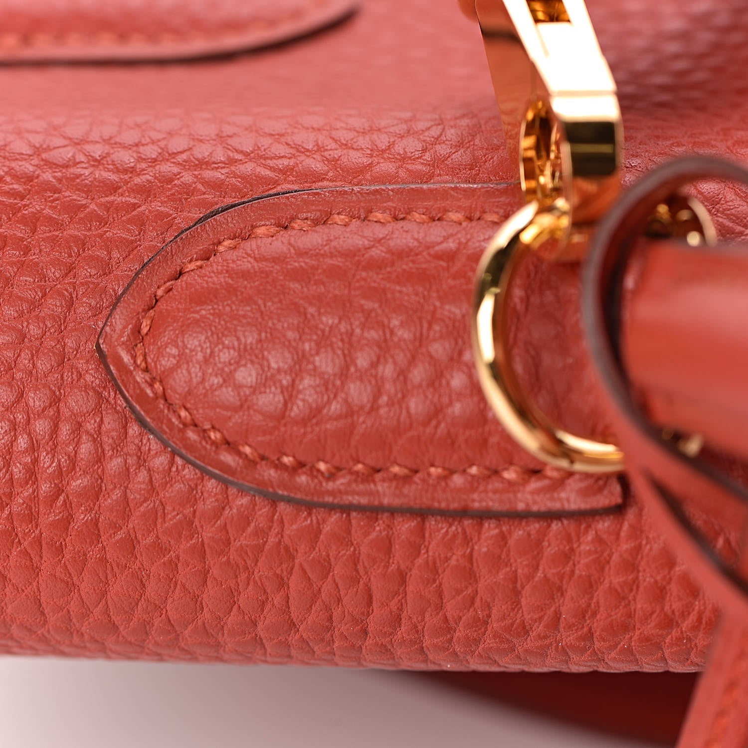 Hermes Togo Kelly Retourne 35 Vermillion 25 of 41