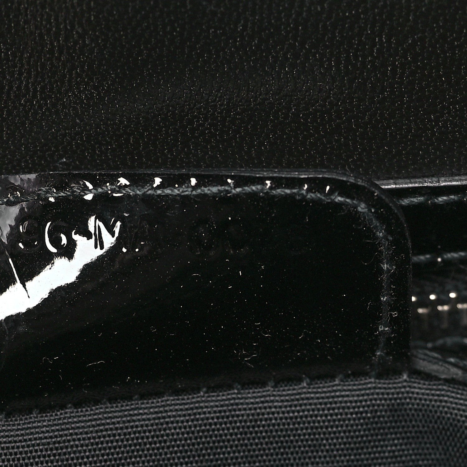 Christian Dior Patent Crocodile Embossed 61 Tote Black 7 of 9