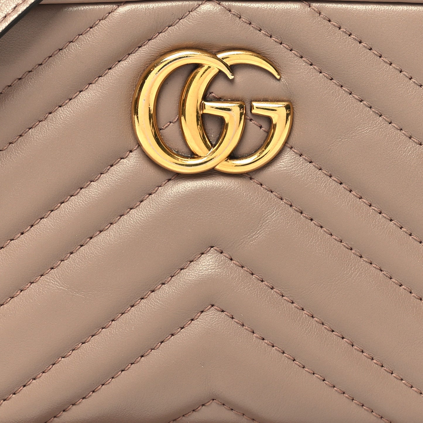 Calfskin Matelasse Mini GG Marmont Chain Shoulder Bag Porcelain Rose