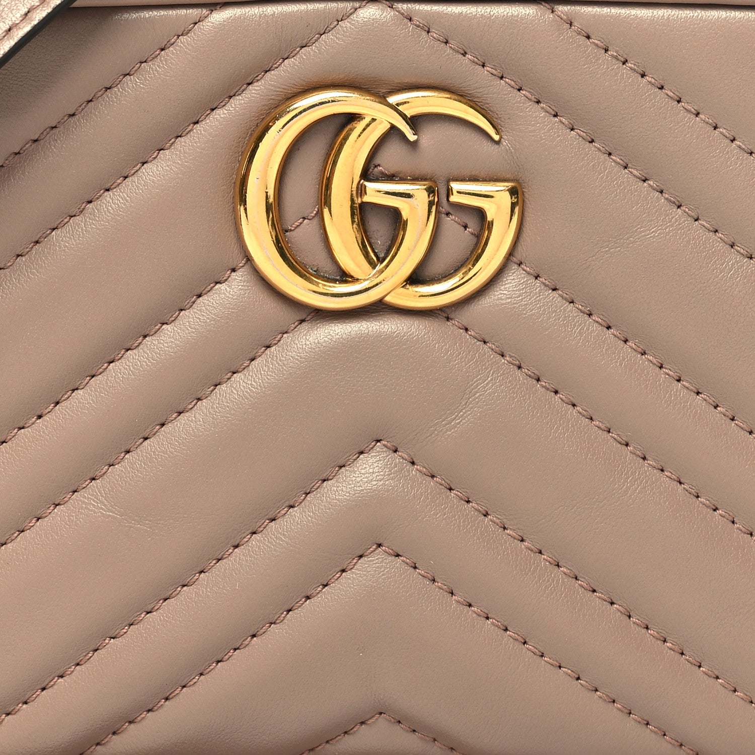 Gucci Calfskin Matelasse Mini GG Marmont Chain Shoulder Bag Porcelain Rose 8 of 14
