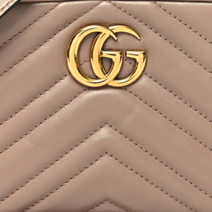 Gucci Calfskin Matelasse Mini GG Marmont Chain Shoulder Bag Porcelain Rose 8 of 14