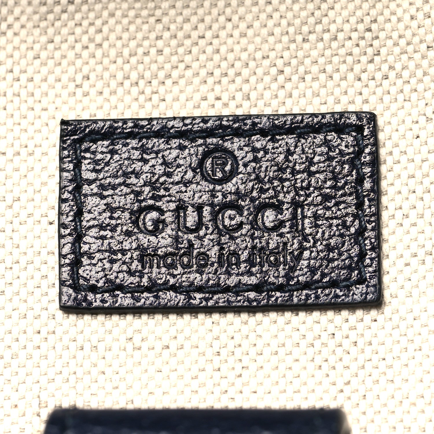 Gucci GG Supreme Monogram Medium Ophidia Double Buckle Backpack Beige Blue Black 6 of 10