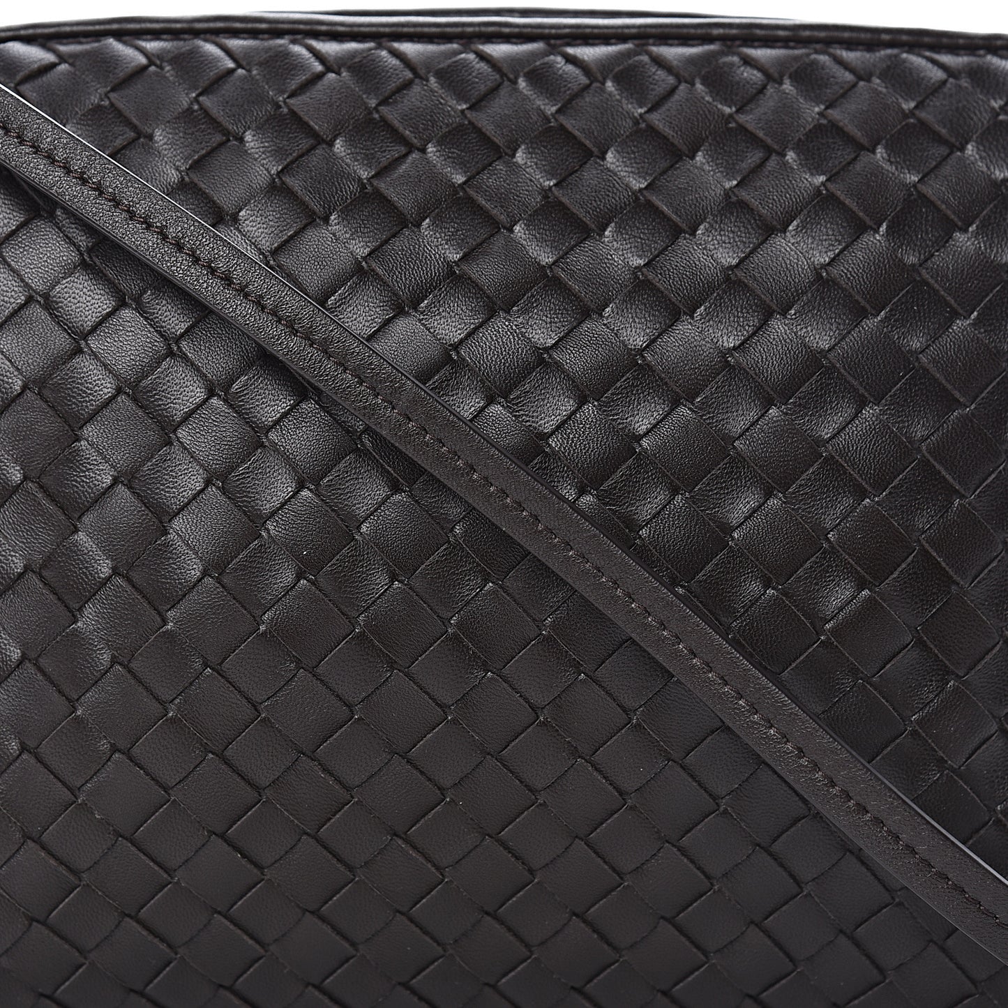 Nappa Intrecciato Nodini Bag Ebano