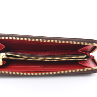 Louis Vuitton Damier Ebene Clemence Wallet Cherry 5 of 10