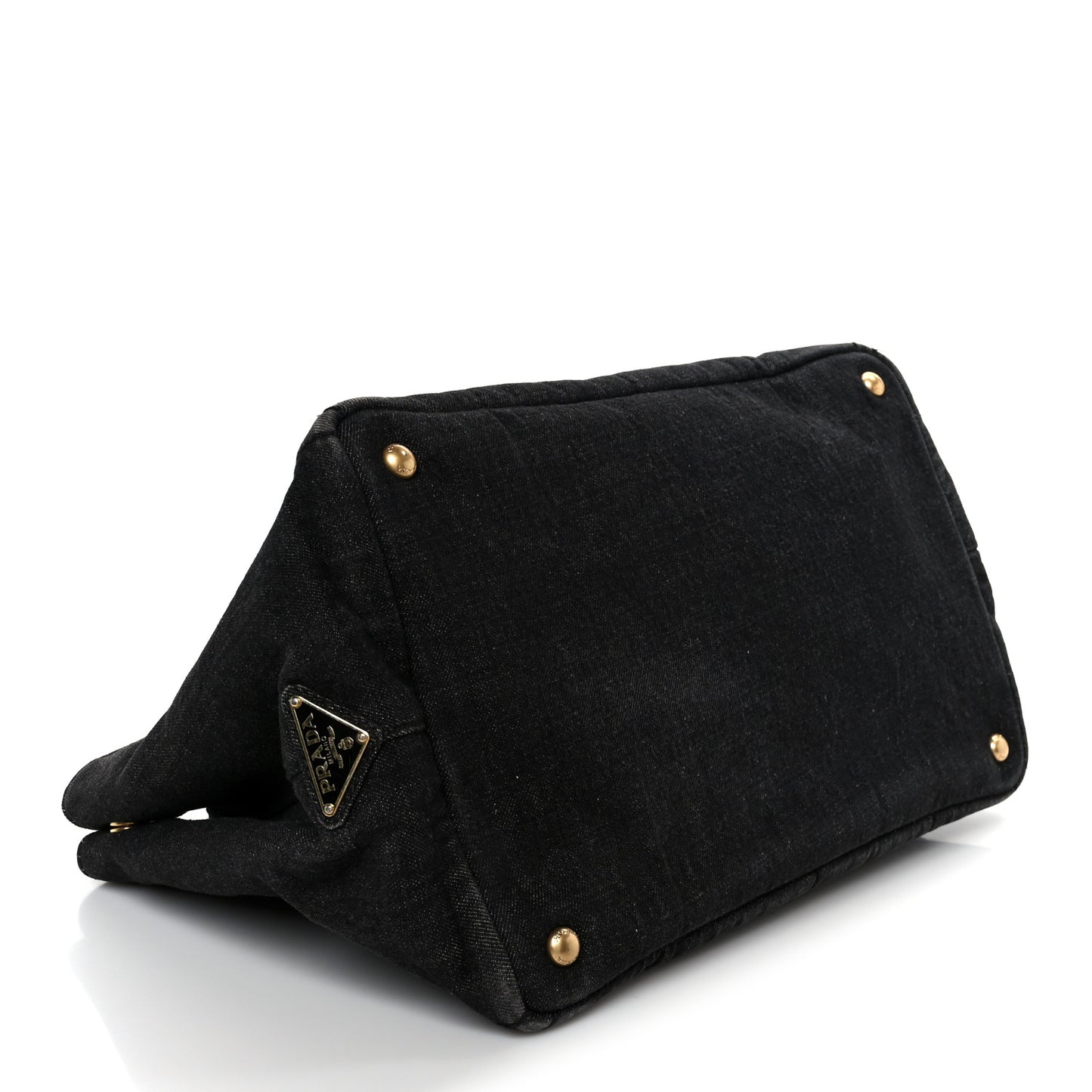 Denim Canapa Logo Tote Black