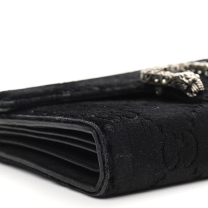 Gucci Velvet GG Monogram Mini Dionysus Chain Wallet Black 10 of 15