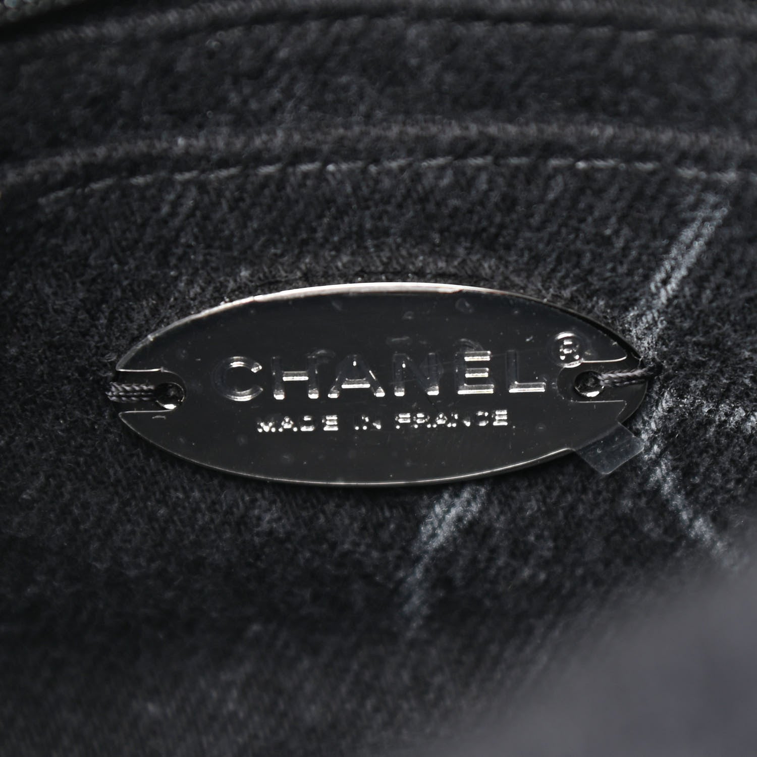 Chanel Denim CC Quilted Mini Square Flap Black 6 of 10