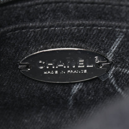 Chanel Denim CC Quilted Mini Square Flap Black 6 of 10
