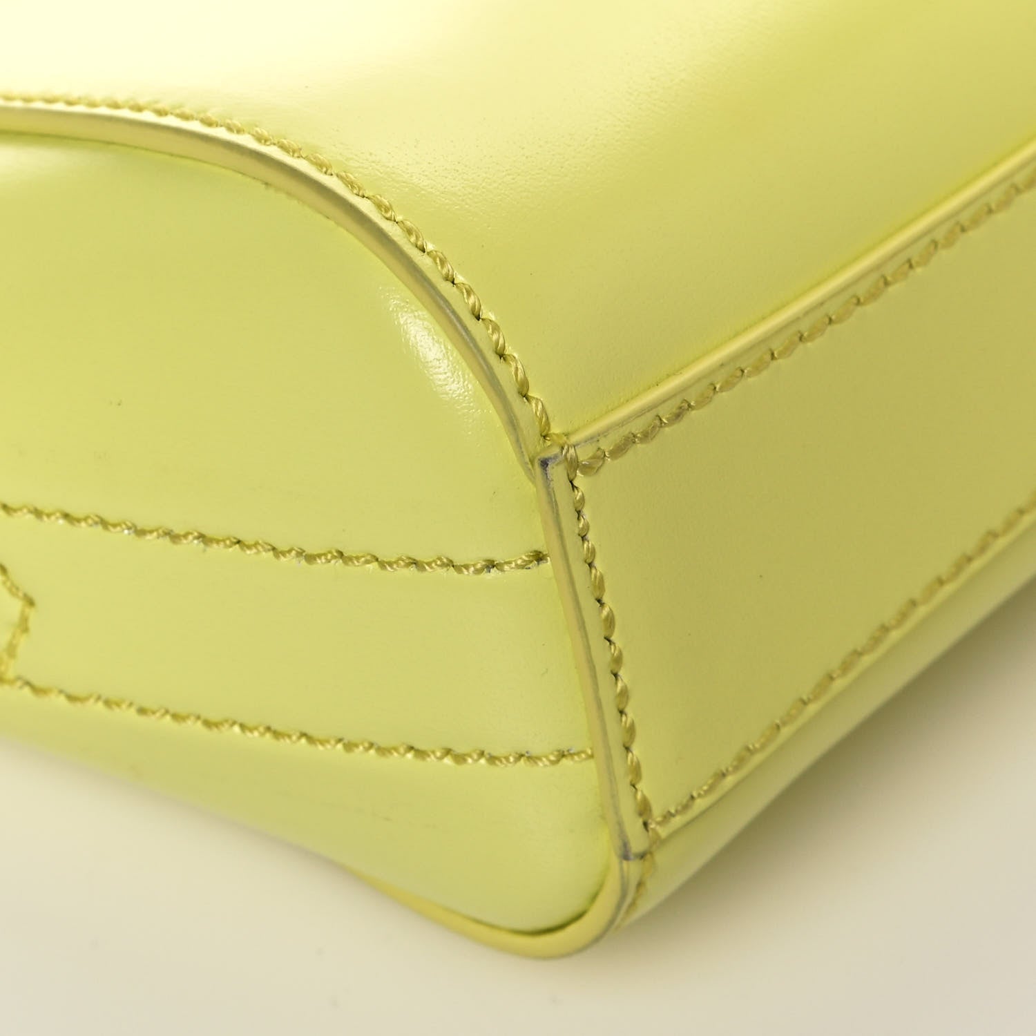 Givenchy Smooth Calfskin Nano Antigona Acid Yellow 7 of 10