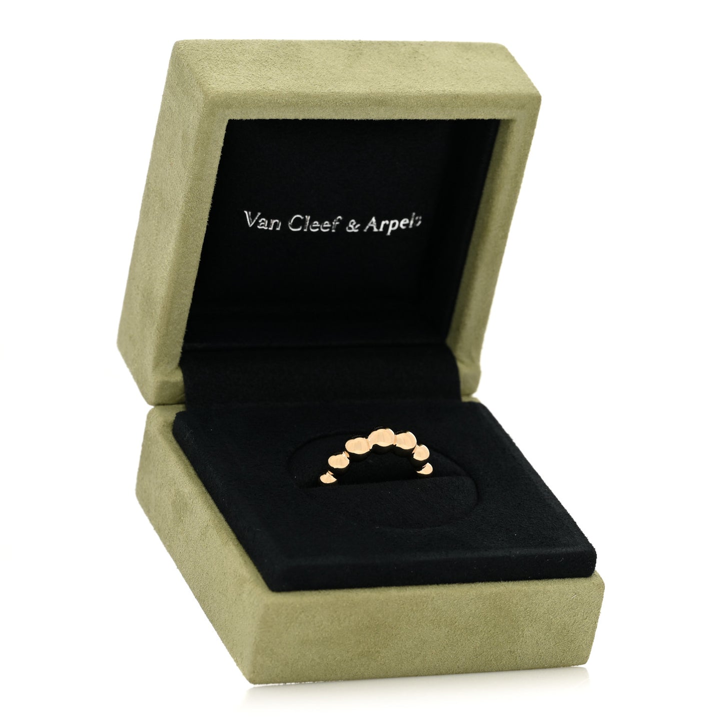 18K Rose Gold Perlee Pearls of Gold Variation Ring 50 5.25