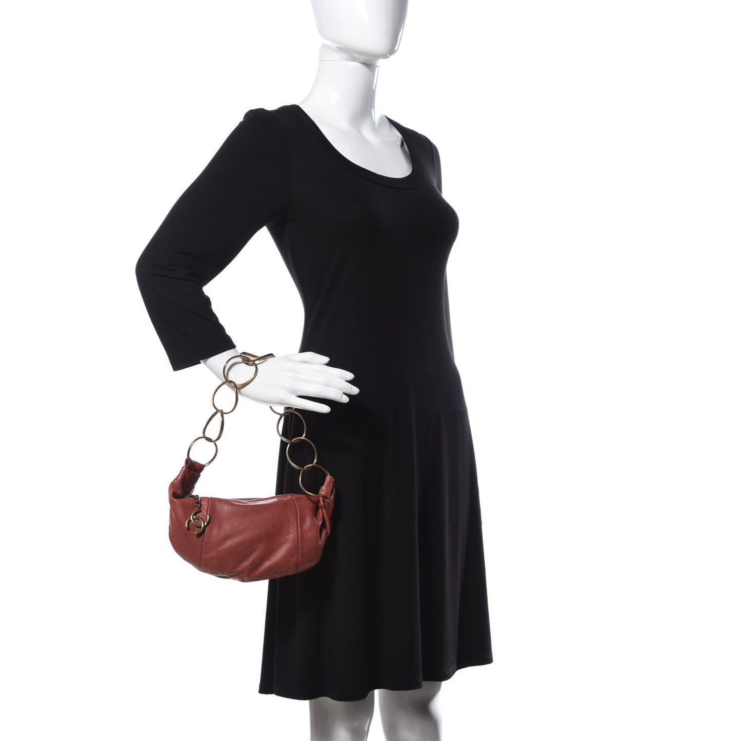 Lambskin Small Chain Hobo Pink