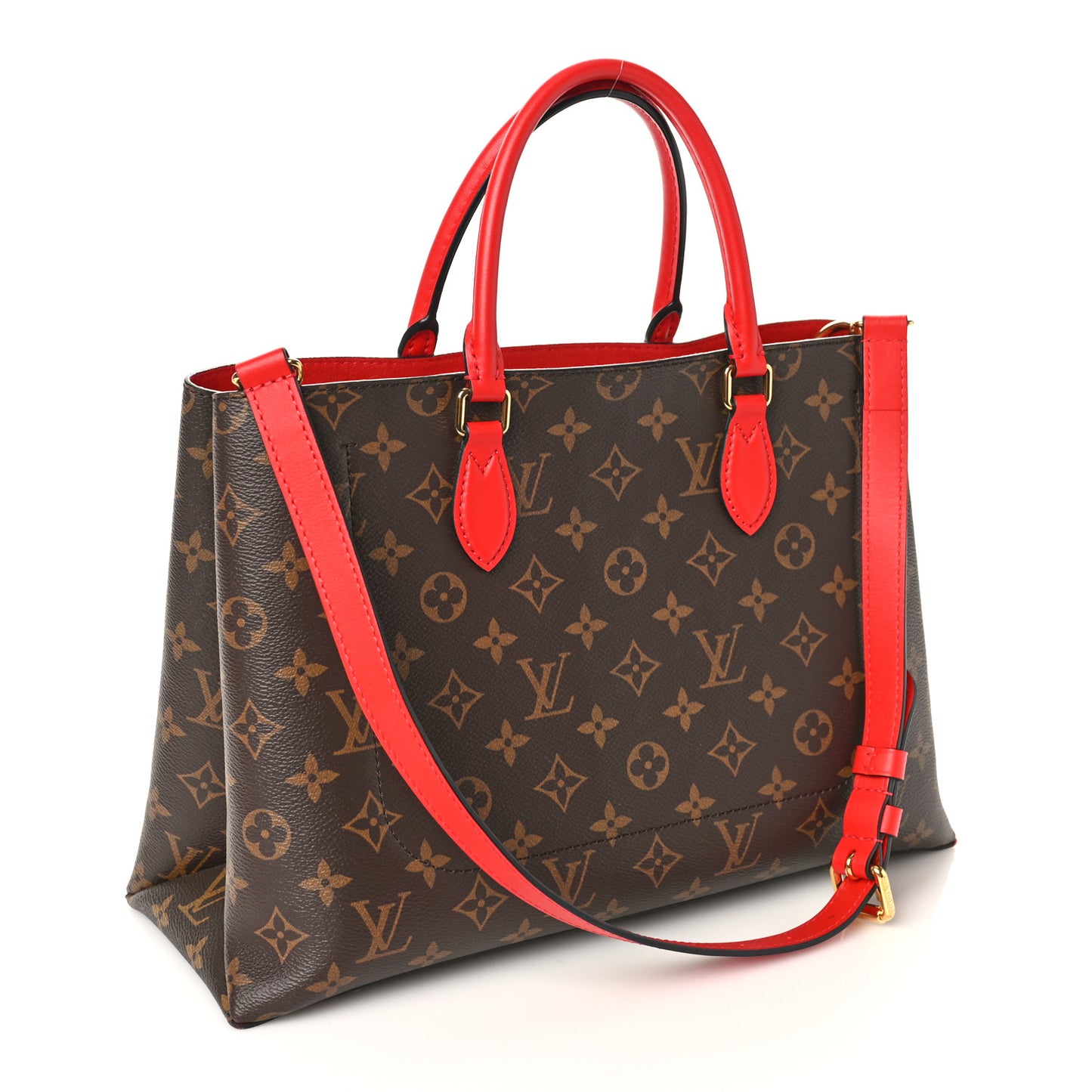 Monogram Flower Tote Coquelicot