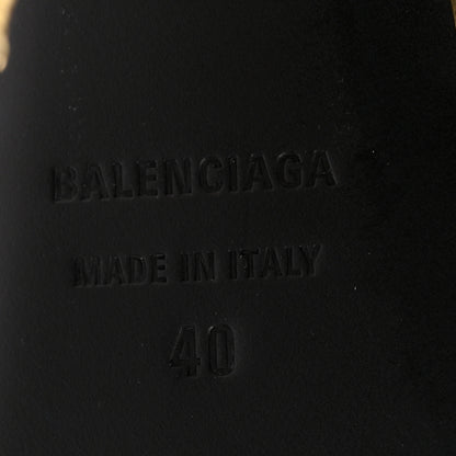 Balenciaga Metallic Agneau Arena Cagole 110mm Sandals 38 Silver 40 Gold 7 of 13