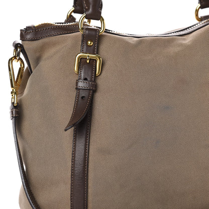 Prada Jacquard Logo Tote Corda Bruciato 15 of 17
