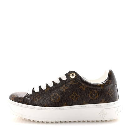 Louis Vuitton Monogram Epi Time Out Sneakers 39.5 Black White 37 1 of 9