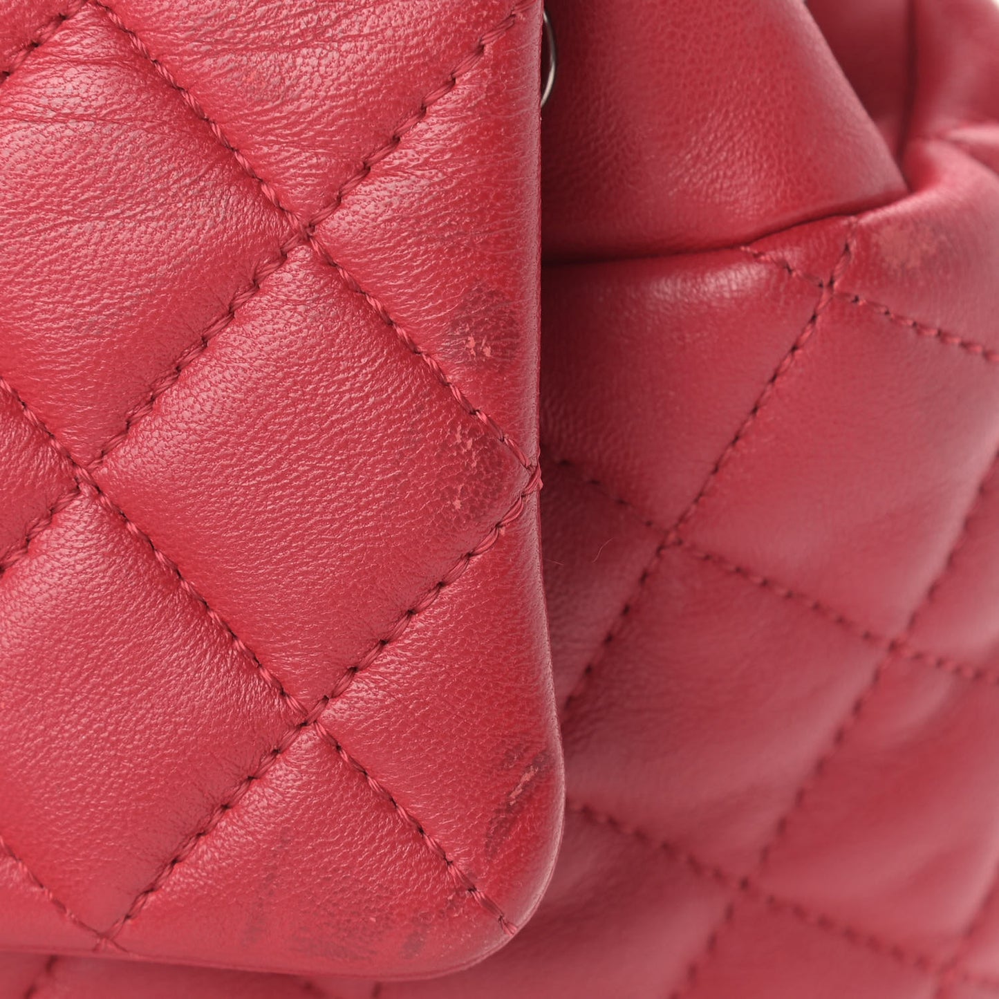 Lambskin Quilted Small Urban Spirit Backpack Red