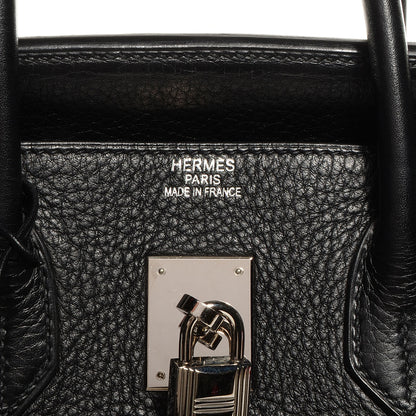 Hermes Taurillon Clemence Birkin 35 Black 6 of 10