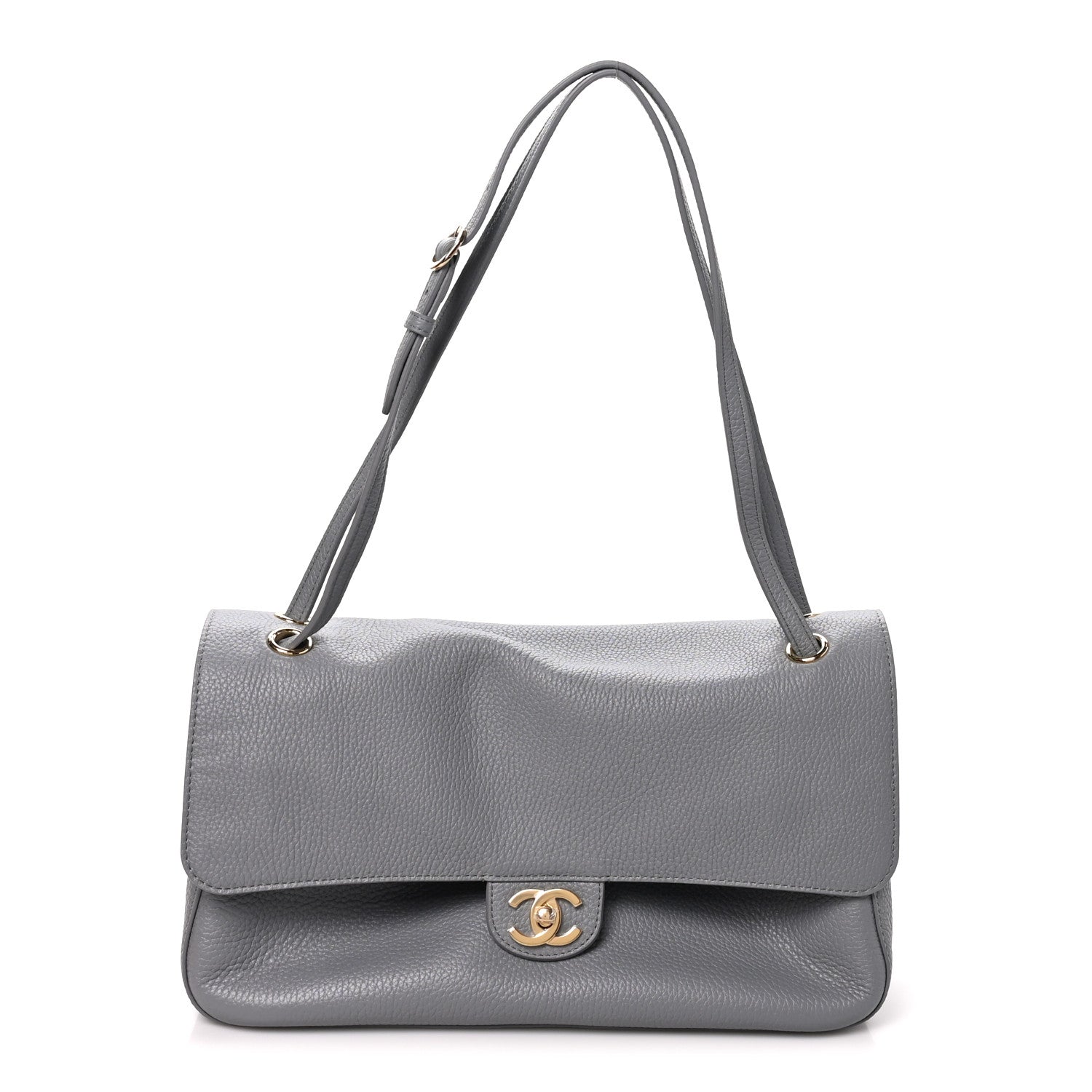 Chanel Grained Calfskin Small Souplissimo Maxi Flap Grey 1 of 11