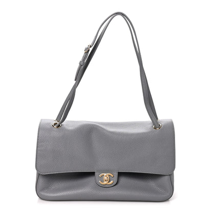 Chanel Grained Calfskin Small Souplissimo Maxi Flap Grey 1 of 11