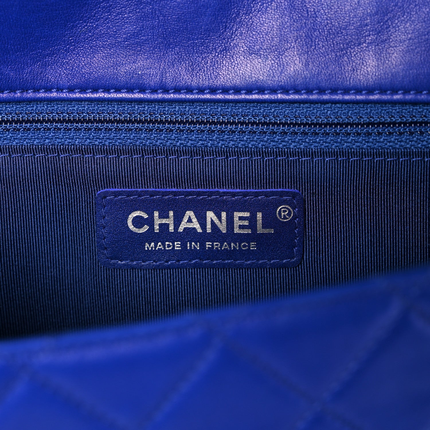 Chanel Quilted Lambskin Small Hula Hoop Flap Dark Blue 6 of 10