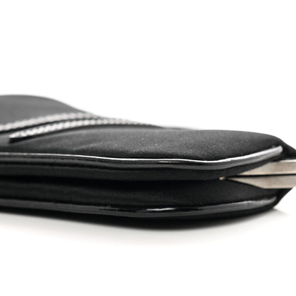 Christian Dior Satin Mini Frame Saddle Black 9 of 10