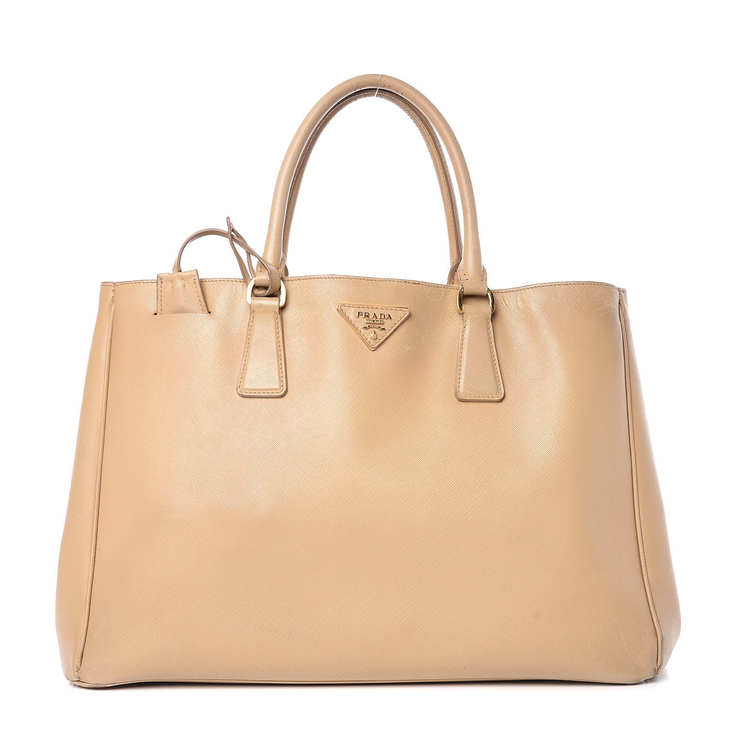 Prada Saffiano Lux Large Tote Sabbia 1 of 17