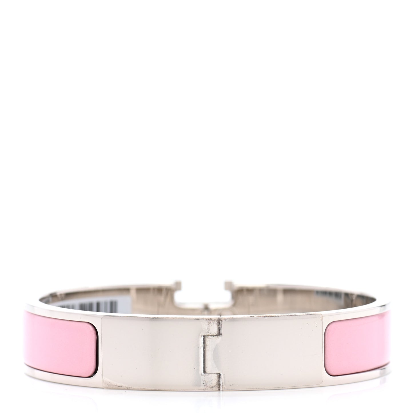 Enamel Narrow Clic Clac H Bracelet PM Rose Nacarat