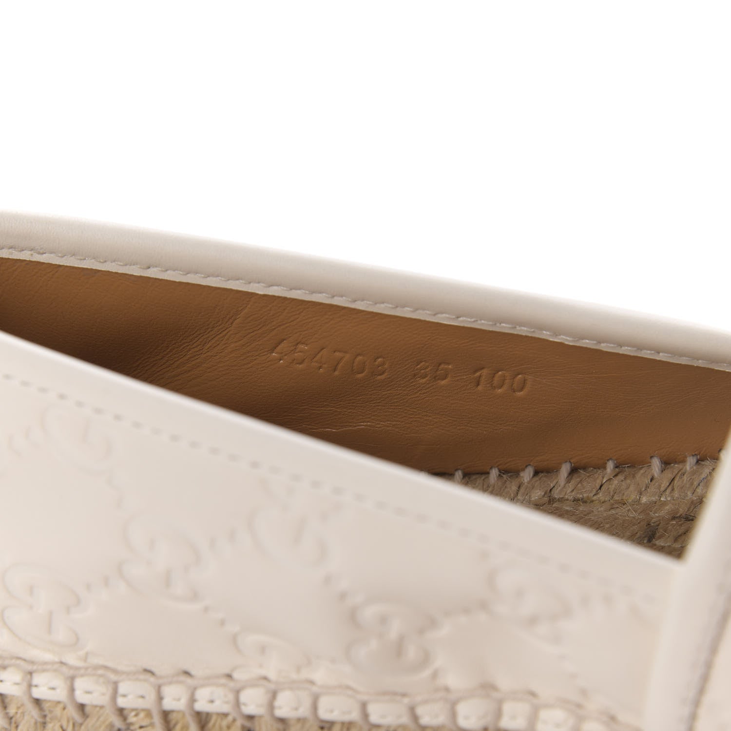 Gucci Guccissima Signature Espadrilles 35 Mystic White 8 of 9