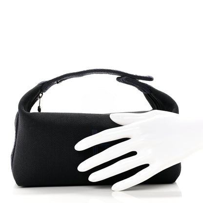 Hermes Canvas Small Bride-A-Brac Pouch Black Bleu Nuit 2 of 6