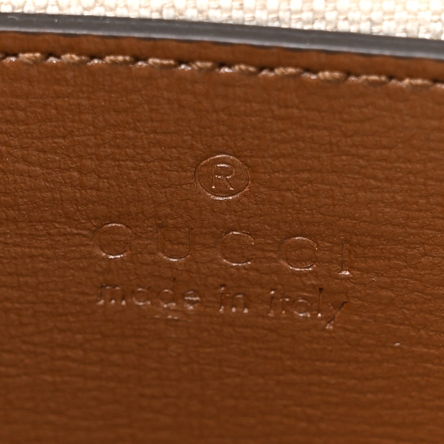 Gucci GG Supreme Monogram Azalea Calfskin Retro Interlocking G Flat Messenger Bag Beige Ebony Brown Sugar 6 of 10