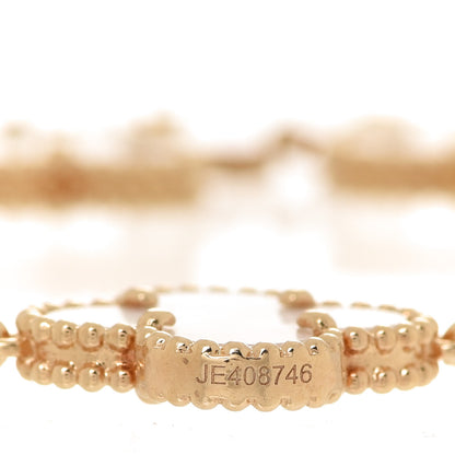 Van Cleef & Arpels 18K Yellow Gold Mother of Pearl 5 Motifs Vintage Alhambra Bracelet 4 of 6