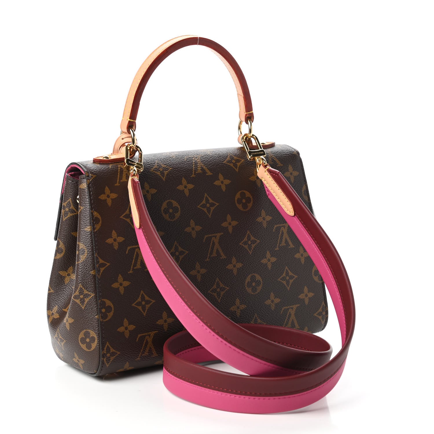 Louis Vuitton Monogram Cluny BB Bordeaux Fuchsia 3 of 13