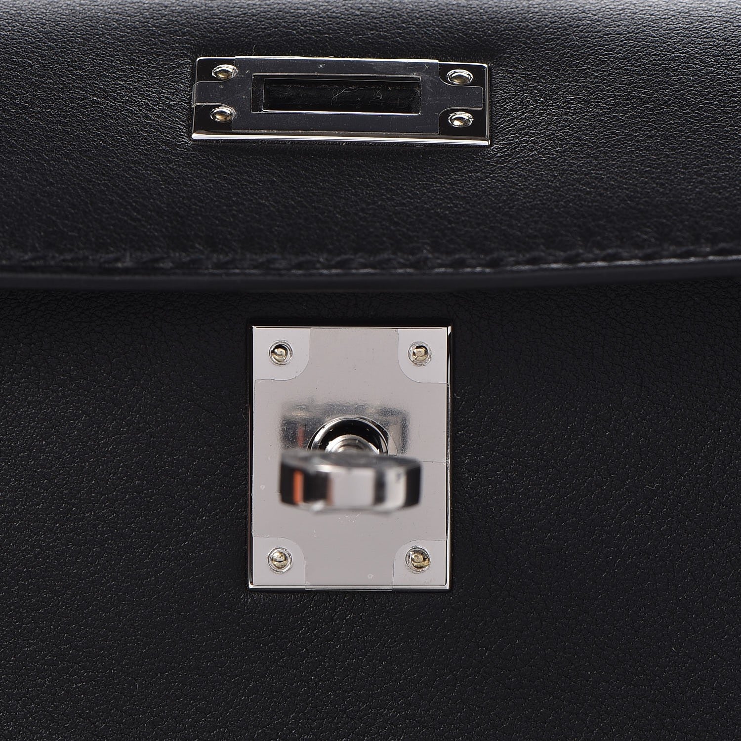 Hermes Swift Kelly Pochette Clutch Black 10 of 27