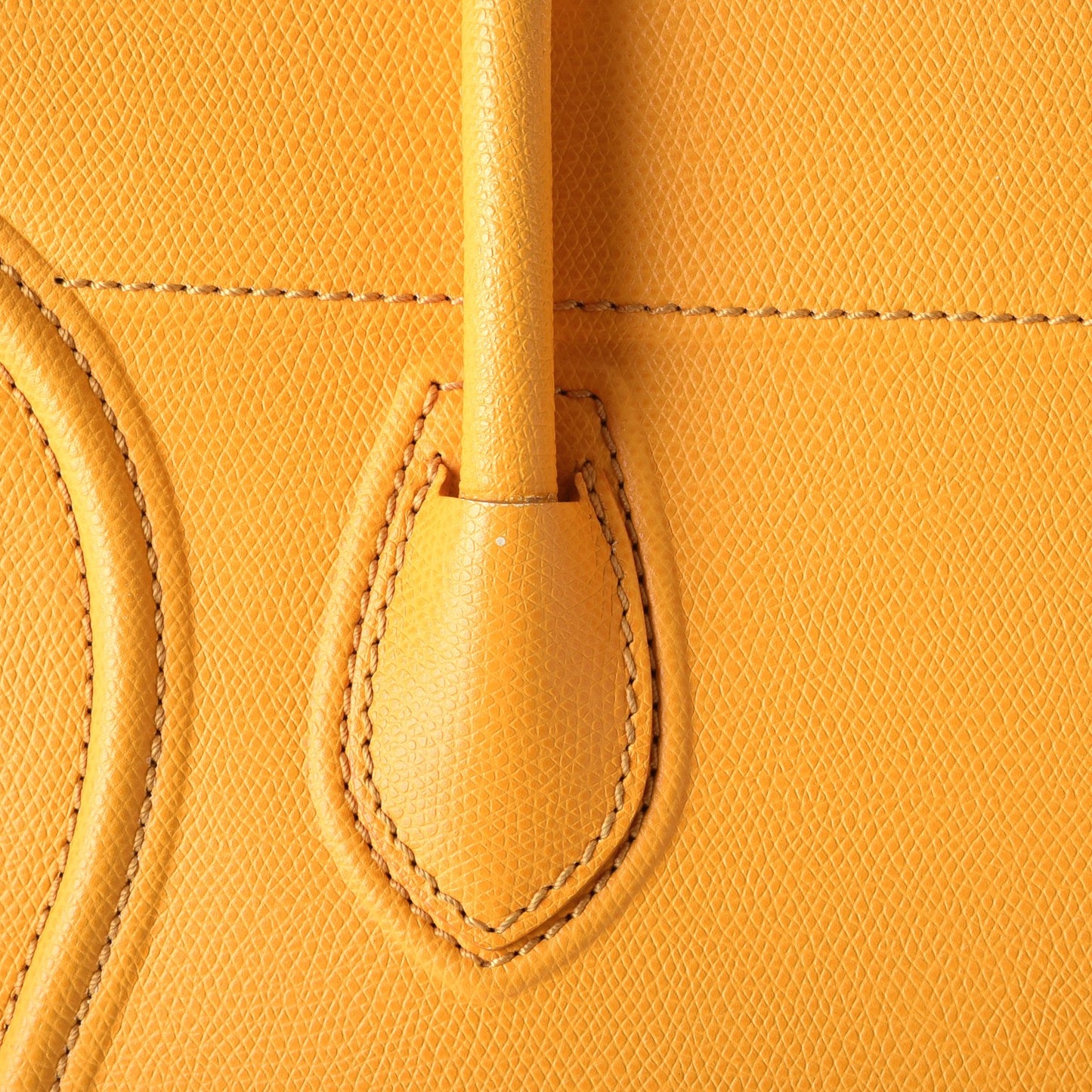 Grained Calfskin Medium Phantom Luggage Saffron