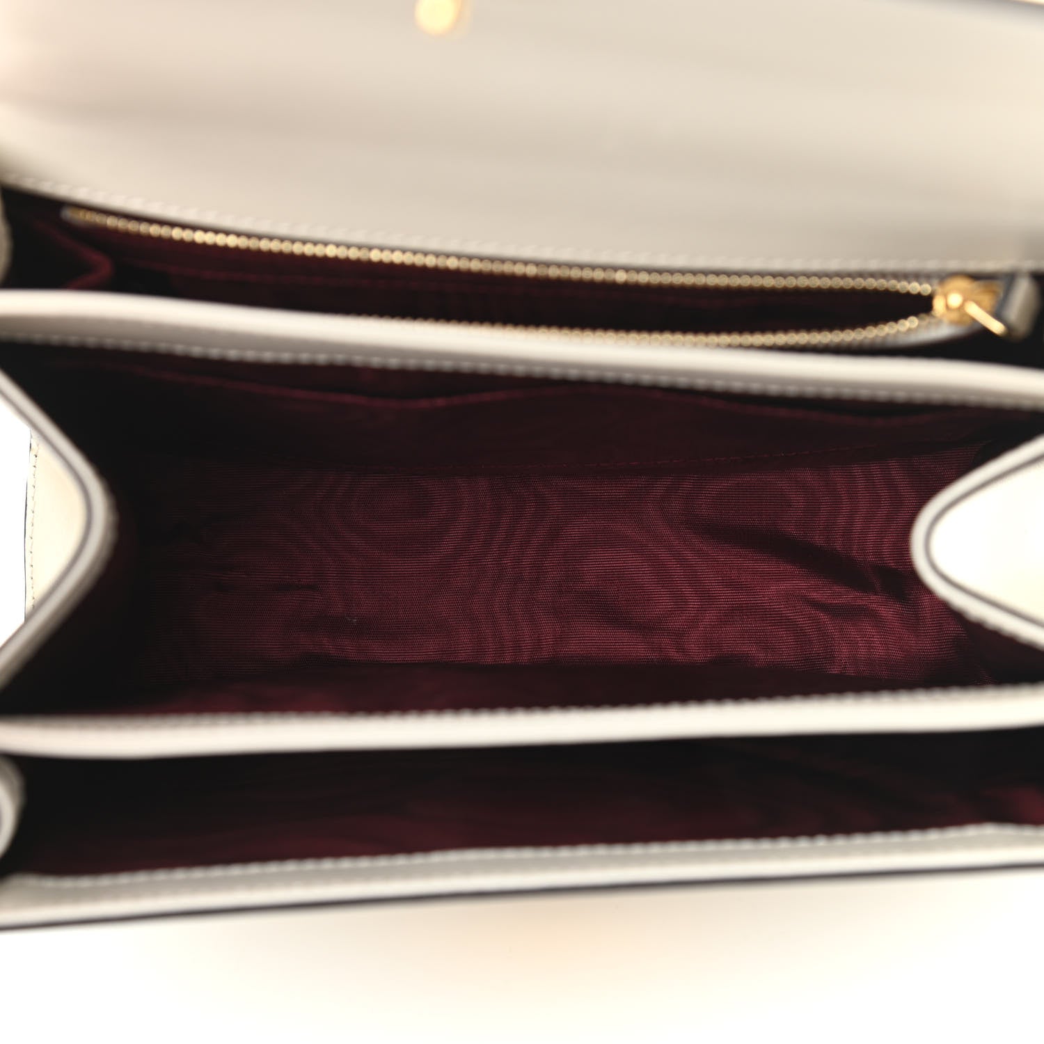 Gucci Grained Calfskin Small Zumi Shoulder Bag Mystic White 5 of 13
