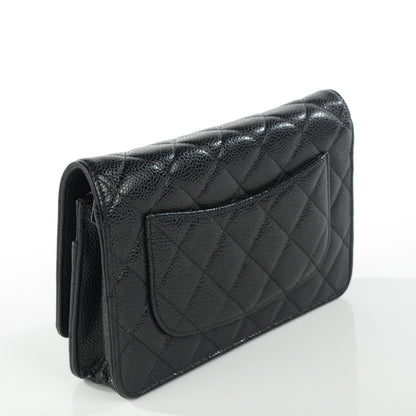Chanel Caviar Quilted Wallet On Chain WOC Black 3 of 8