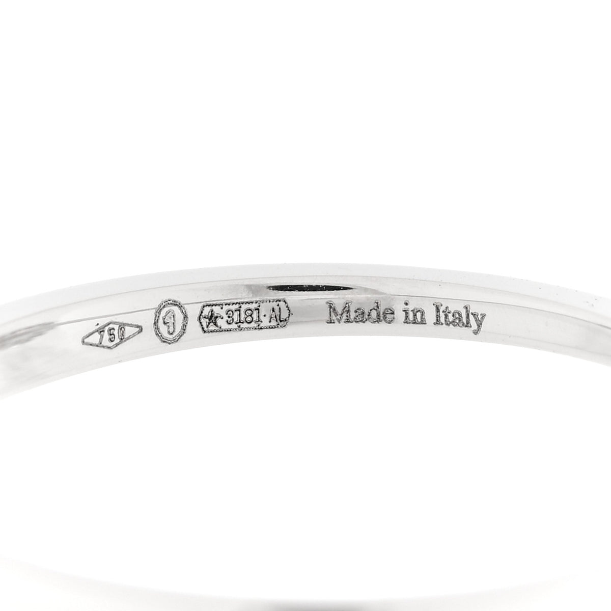 Damiani 18K White Gold Diamond Margherita Ring 58 8.25 5 of 6