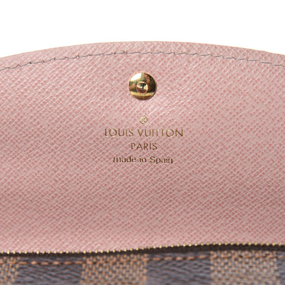 Louis Vuitton Damier Ebene Caissa Wallet Rose Ballerine 6 of 9