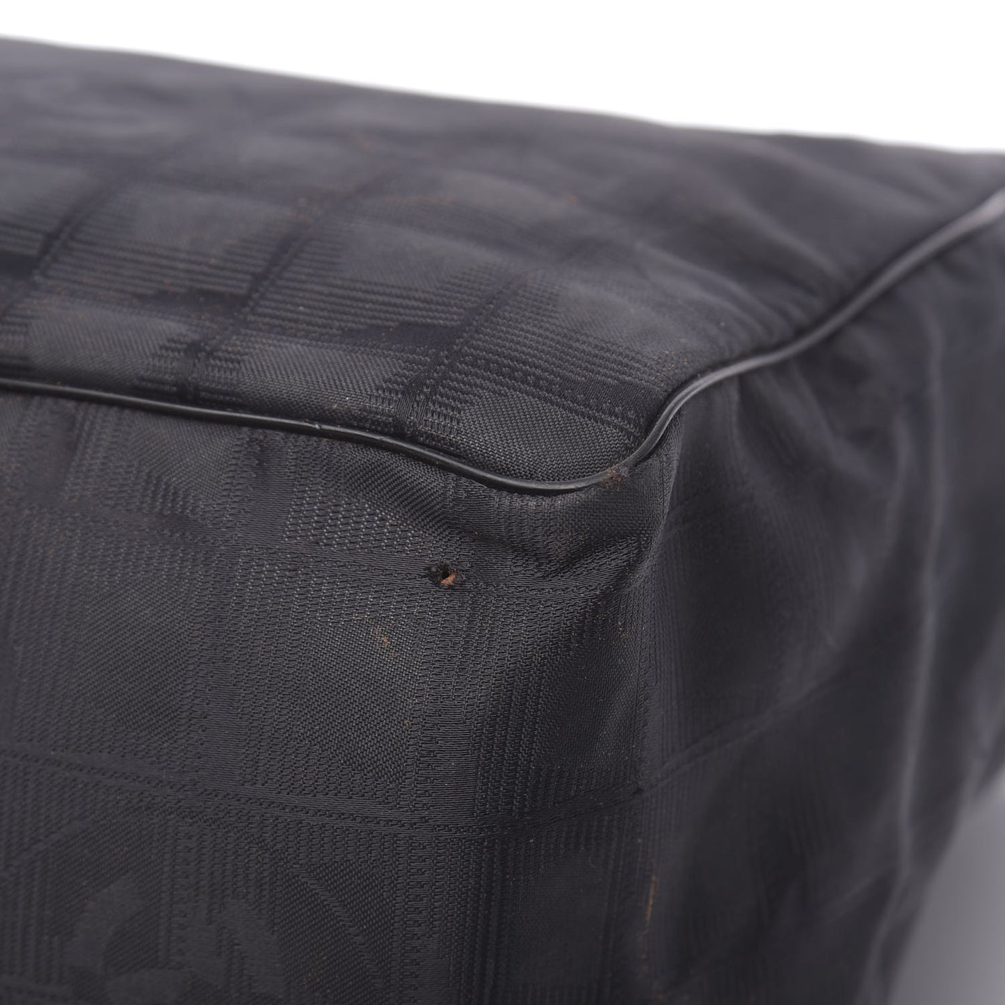 Nylon Large Travel Tote Black