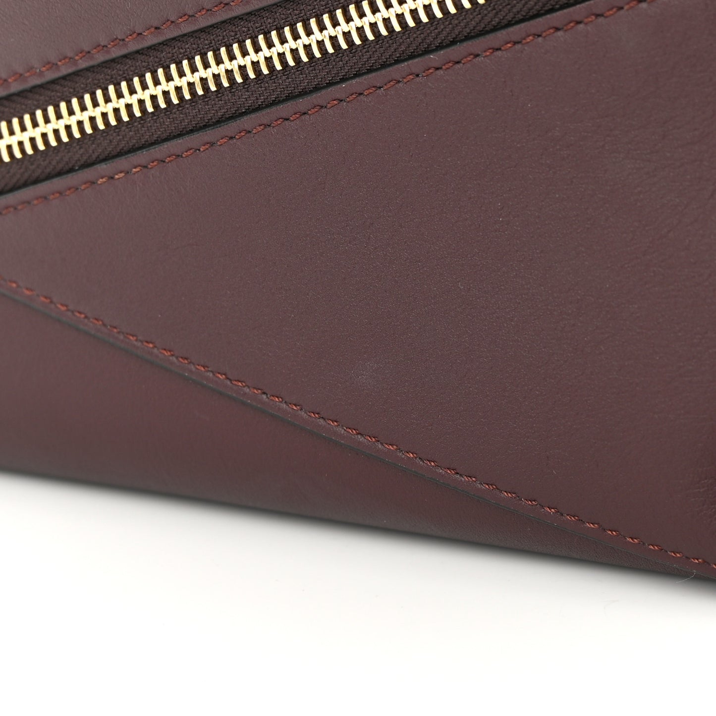 Calfskin Puzzle Hobo Prune