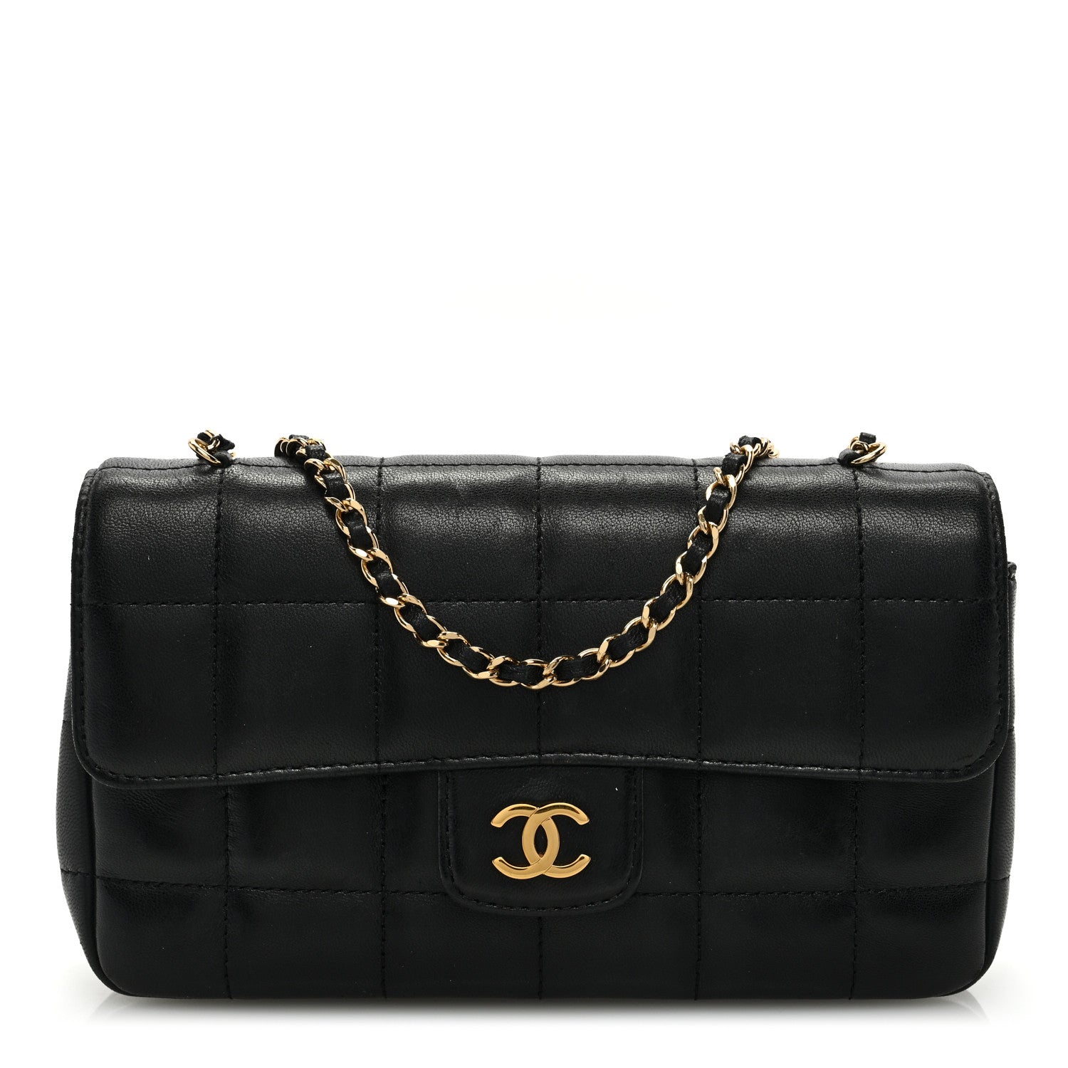 Chanel Lambskin Quilted Mini Chocolate Bar Flap Black 1 of 10