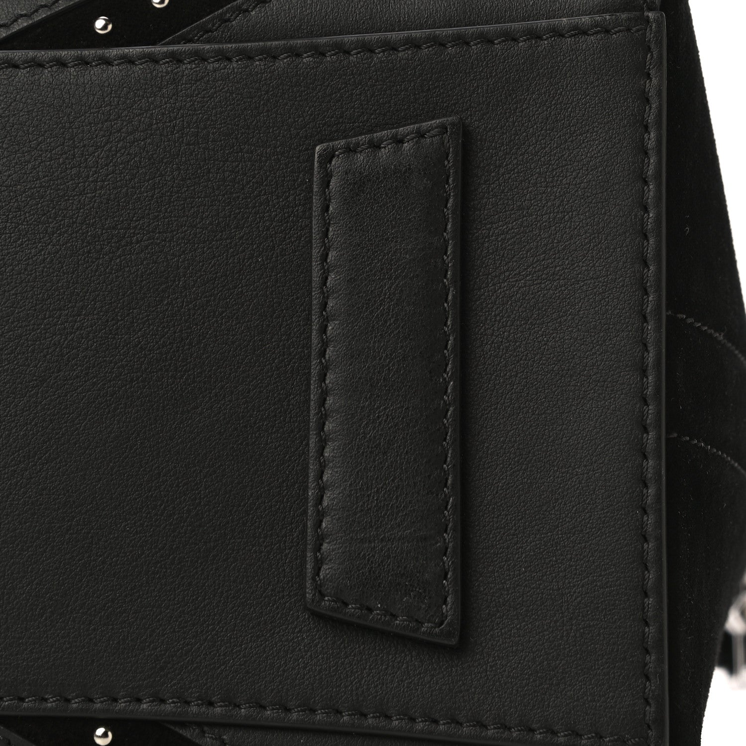 Givenchy Calfskin Suede Small Studded Chevron Antigona Black 15 of 15