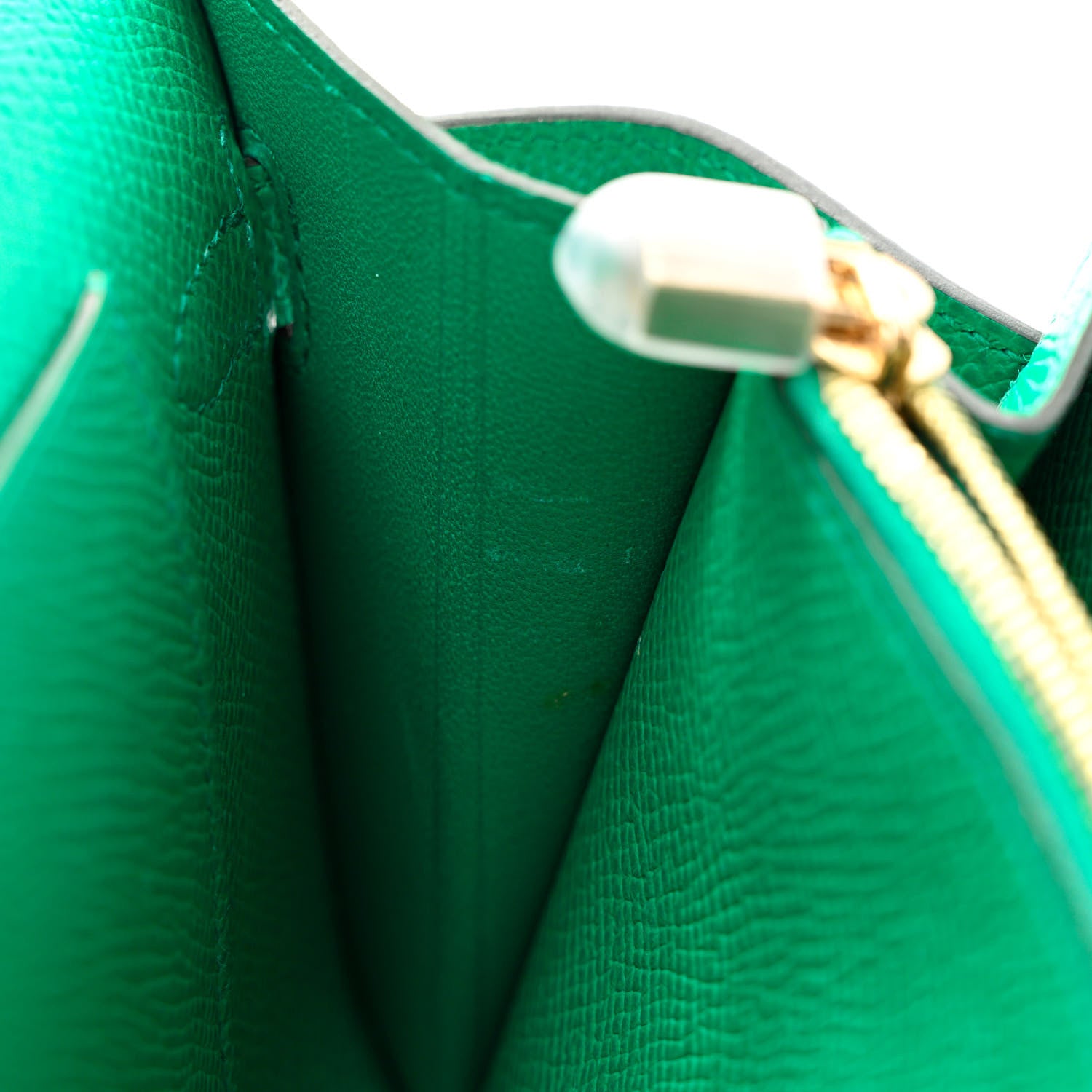 Hermes Epsom Kelly Wallet To Go Vert Jade 8 of 12