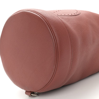 Hermes Taurillon Clemence Lunch Drawstring Bag Rouge H 10 of 10