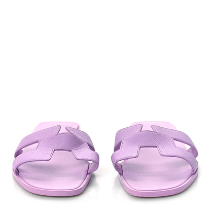 Hermes Epsom Oran Sandals 40 Violet Amethyste 2 of 14